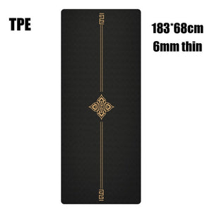 183X68cm 6mm Suede TPE Yoga Mat