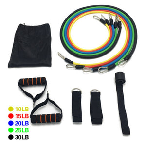 17Pcs/Set Latex Resistance Bands