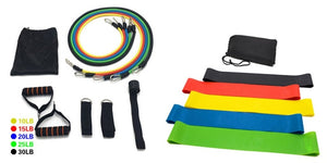 17Pcs/Set Latex Resistance Bands